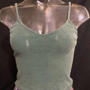 Brandy Melville Olive Ribbed Camisole